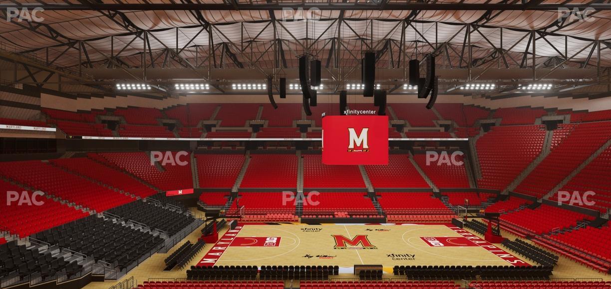 Xfinity Center - MD - Section Suite 6 Seat View