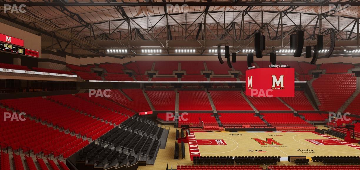 Xfinity Center - MD - Section Suite 8 Seat View
