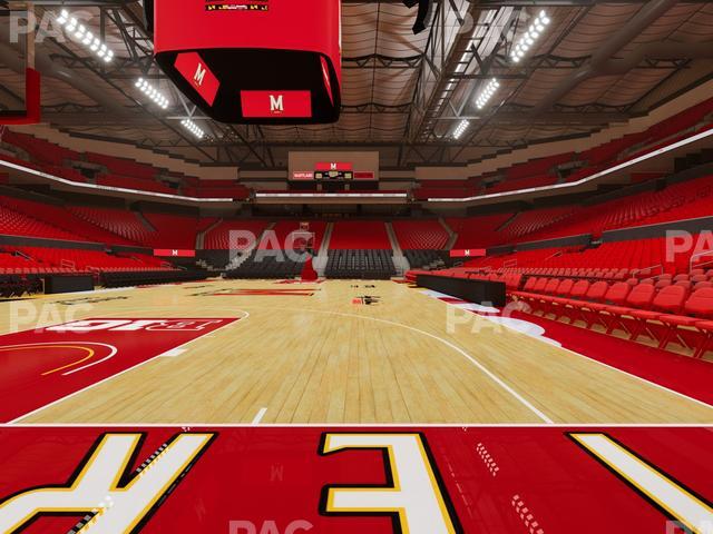 Xfinity Center - MD - Section West Baseline Seat View