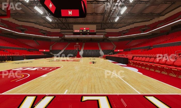 Xfinity Center - MD - Section West Baseline Seat View