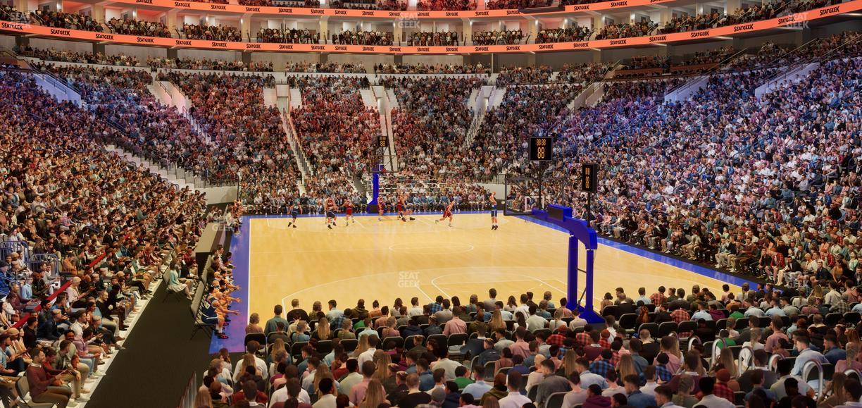 Xfinity Mobile Arena - Section 106 Seat View