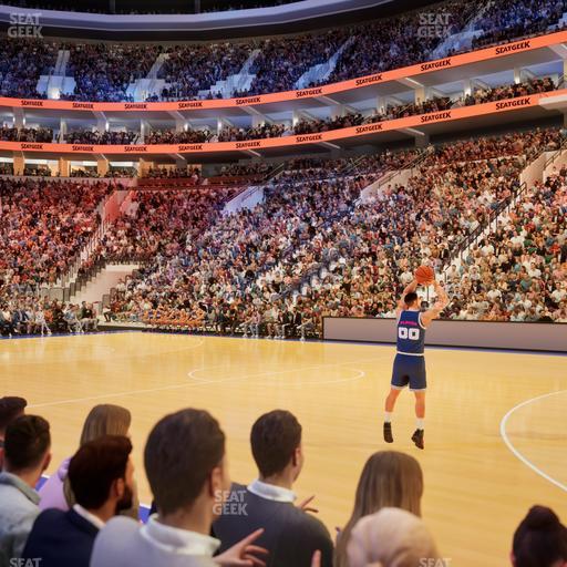 Xfinity Mobile Arena - Section 114 Seat View