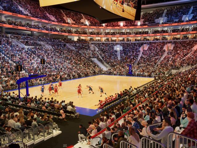 Xfinity Mobile Arena - Section 122 Seat View