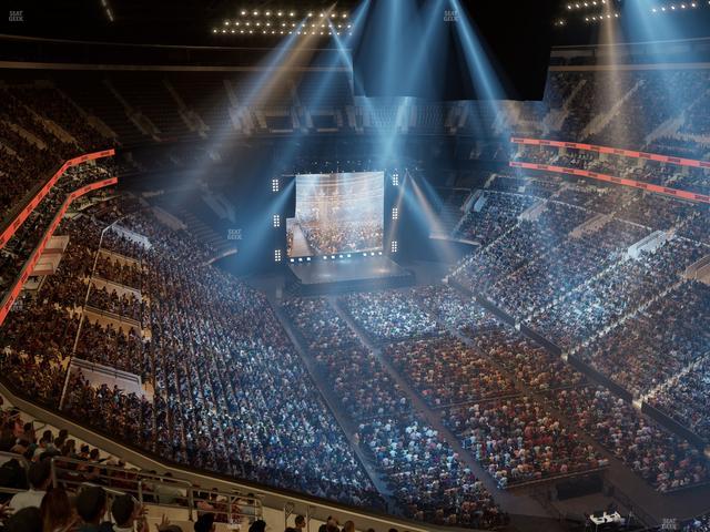 Xfinity Mobile Arena - Section 205 A Seat View