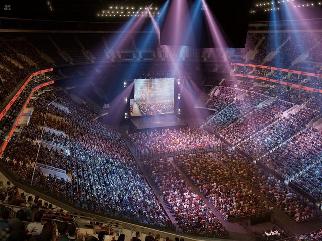 Xfinity Mobile Arena - Section 205 A Seat View
