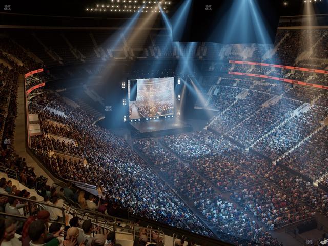 Xfinity Mobile Arena - Section 205 Seat View