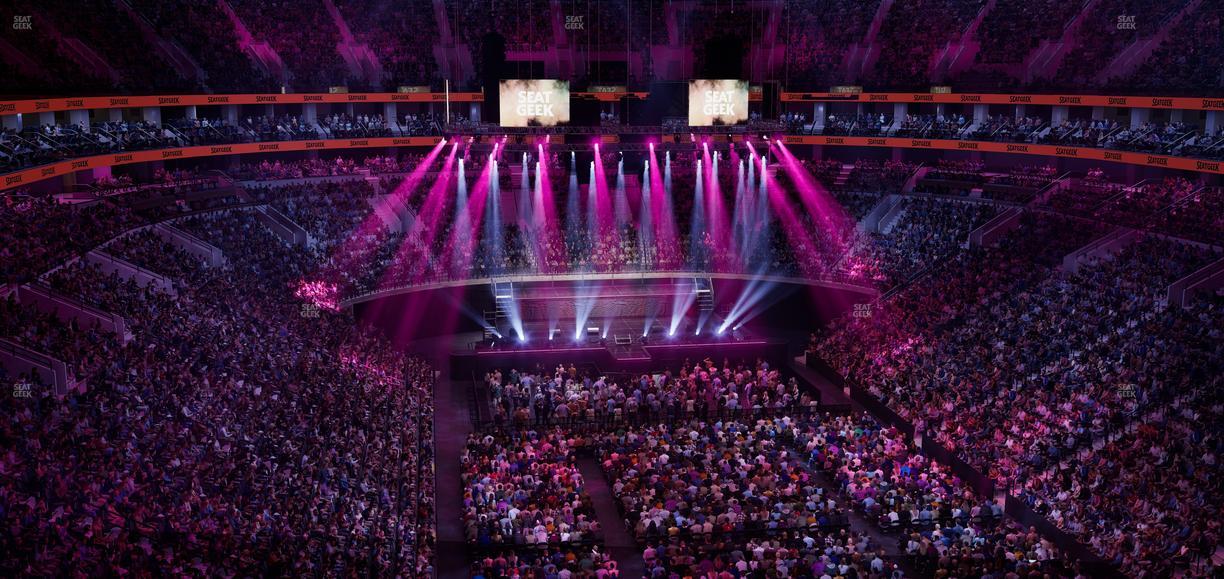 Xfinity Mobile Arena - Section 206 Seat View