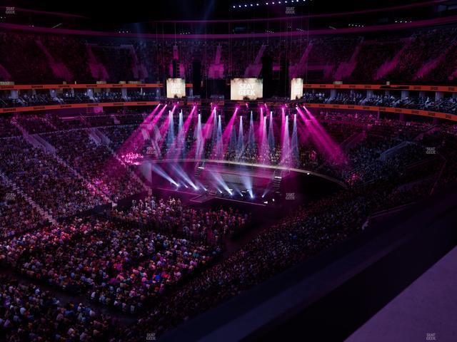 Xfinity Mobile Arena - Section 210 A Seat View