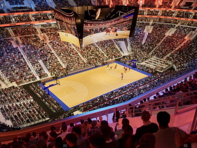 Xfinity Mobile Arena - Section 210 A Seat View