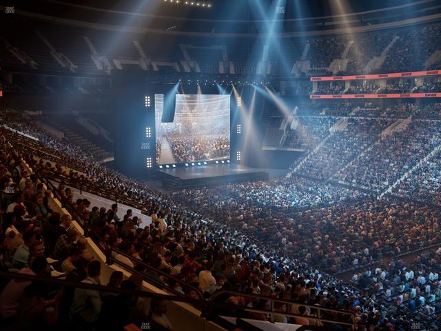 Xfinity Mobile Arena - Section C 4 W Seat View