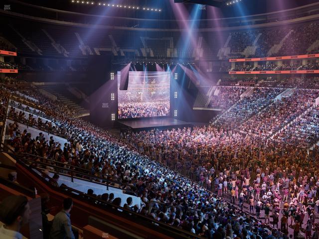 Xfinity Mobile Arena - Section C 4 W Seat View