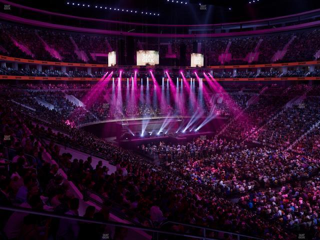 Xfinity Mobile Arena - Section C 4 W Seat View