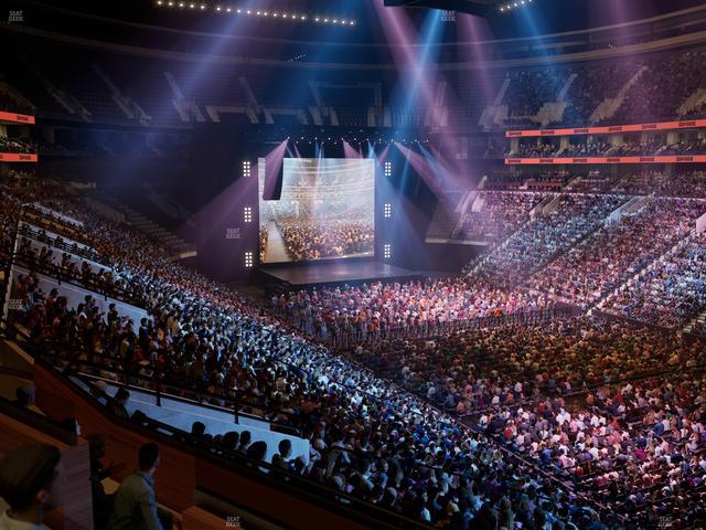 Xfinity Mobile Arena - Section C 4 W Seat View