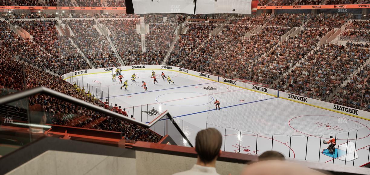 Xfinity Mobile Arena - Section Club Loge A Seat View