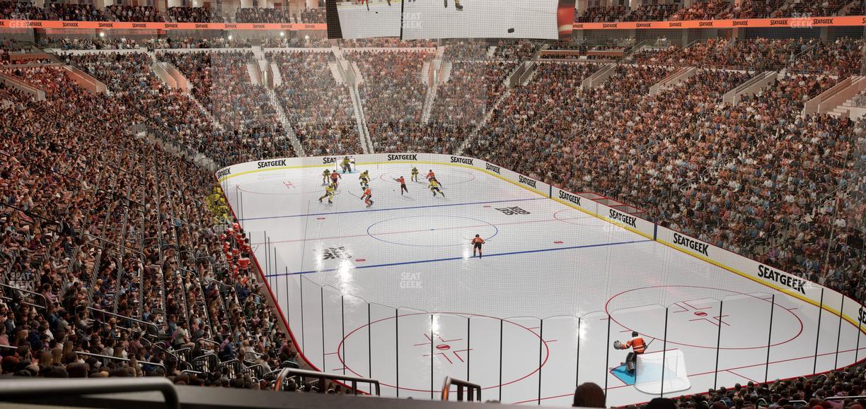 Xfinity Mobile Arena - Section Club Loge E Seat View