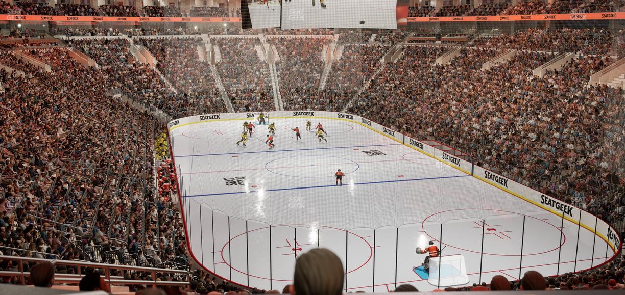 Xfinity Mobile Arena - Section Club Loge F Seat View