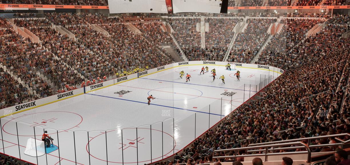 Xfinity Mobile Arena - Section Club Loge Q Seat View