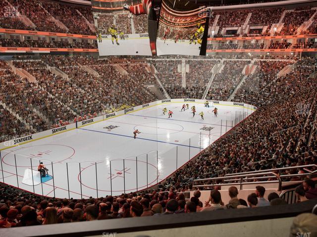 Xfinity Mobile Arena - Section Club Loge Q Seat View