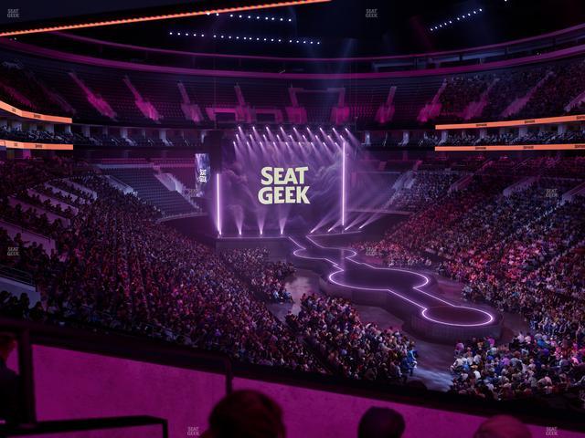 Official view from Section Club Suite C at Xfinity Mobile Arena