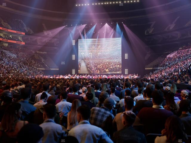 Xfinity Mobile Arena - Section Floor 6 Seat View