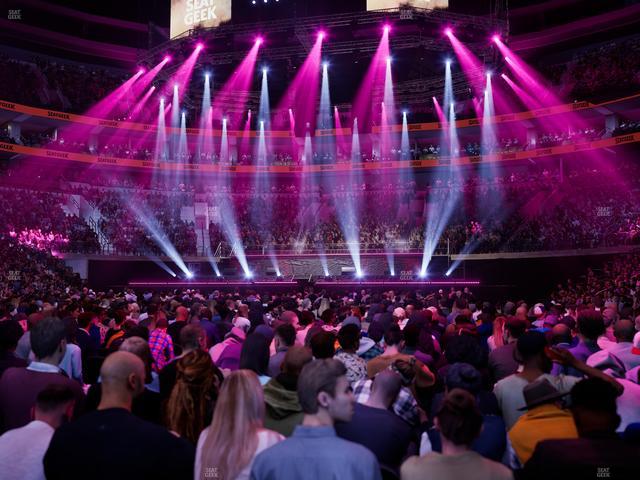 Xfinity Mobile Arena - Section Floor 6 Seat View