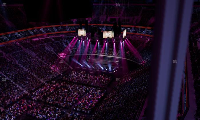 Xfinity Mobile Arena - Section Liberty Loft 3 Seat View