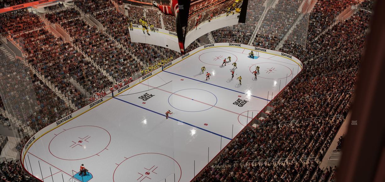Xfinity Mobile Arena - Section Liberty Loft 3 Seat View