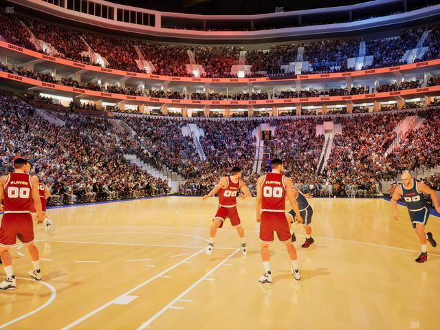 Xfinity Mobile Arena - Section North Floor Seat View