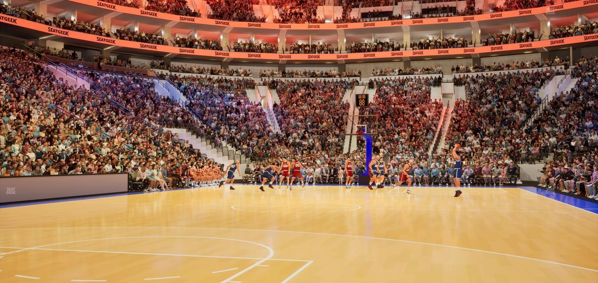 Xfinity Mobile Arena - Section South Floor Seat View