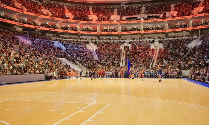 Xfinity Mobile Arena - Section South Floor Seat View