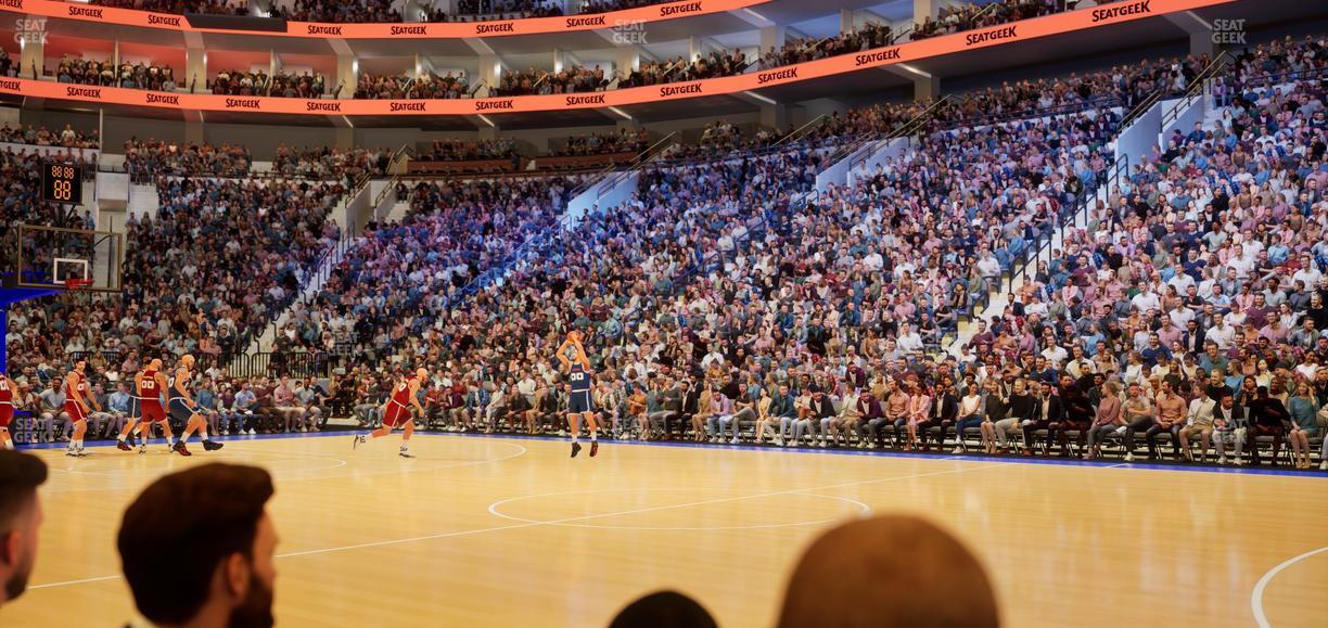 Xfinity Mobile Arena - Section West Floor Seat View