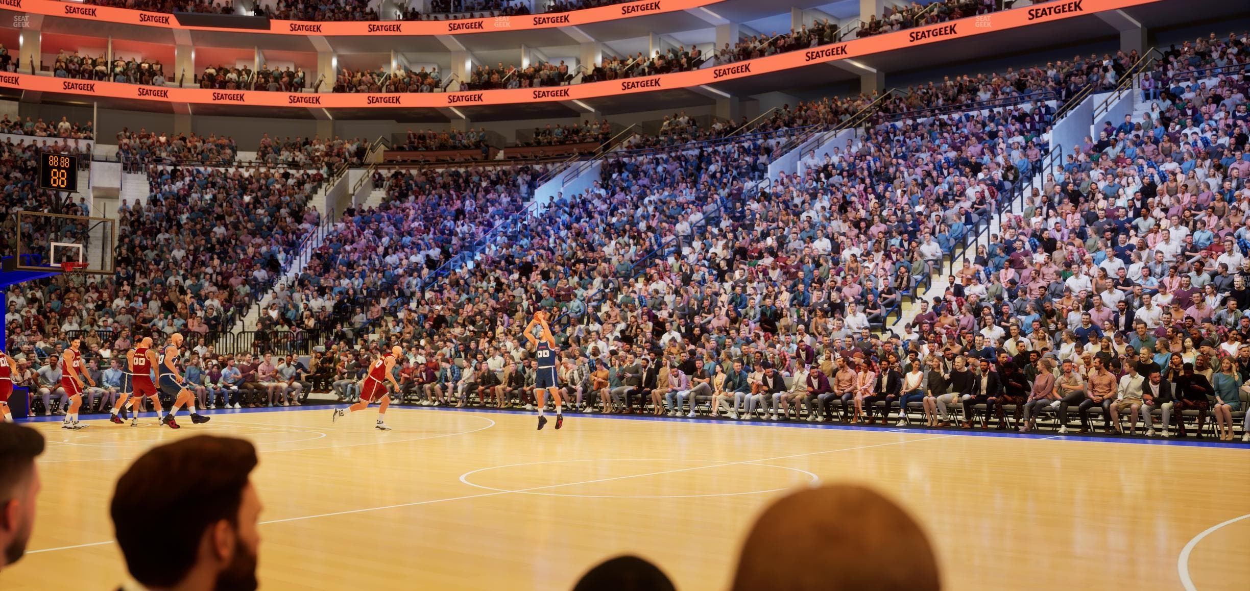 Xfinity Mobile Arena - Section West Floor Seat View