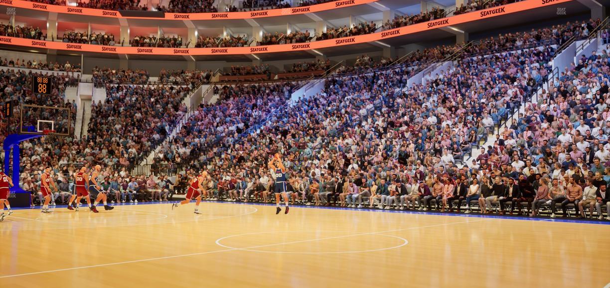 Xfinity Mobile Arena - Section West Floor Seat View