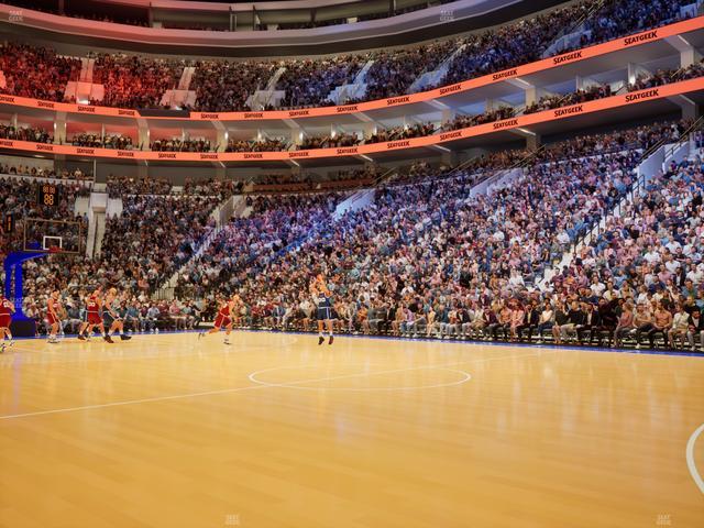 Xfinity Mobile Arena - Section West Floor Seat View