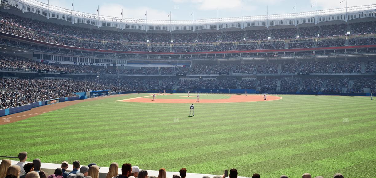 Yankee Stadium - Section Field Level 104 Seat View