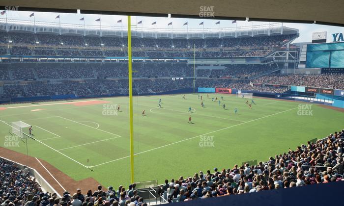 Yankee Stadium - Section Michelob Ultra Clubhouse Seat View