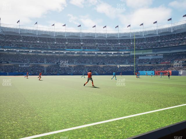 Yankee Stadium - Section Pitchside Away Seat View