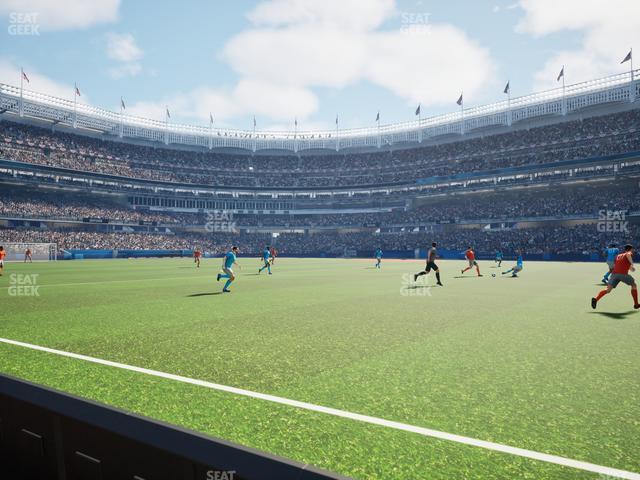 Yankee Stadium - Section Pitchside Home Seat View