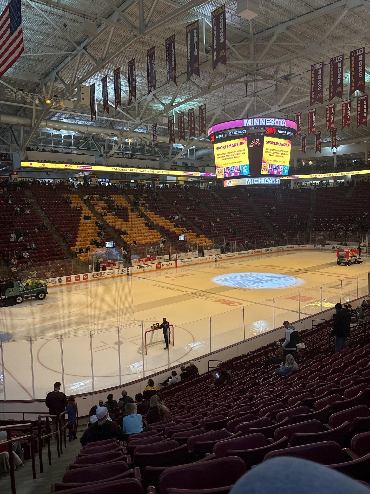 Real Fan View taken from Section 22 at 3M Arena at Mariucci by Valerie Z
