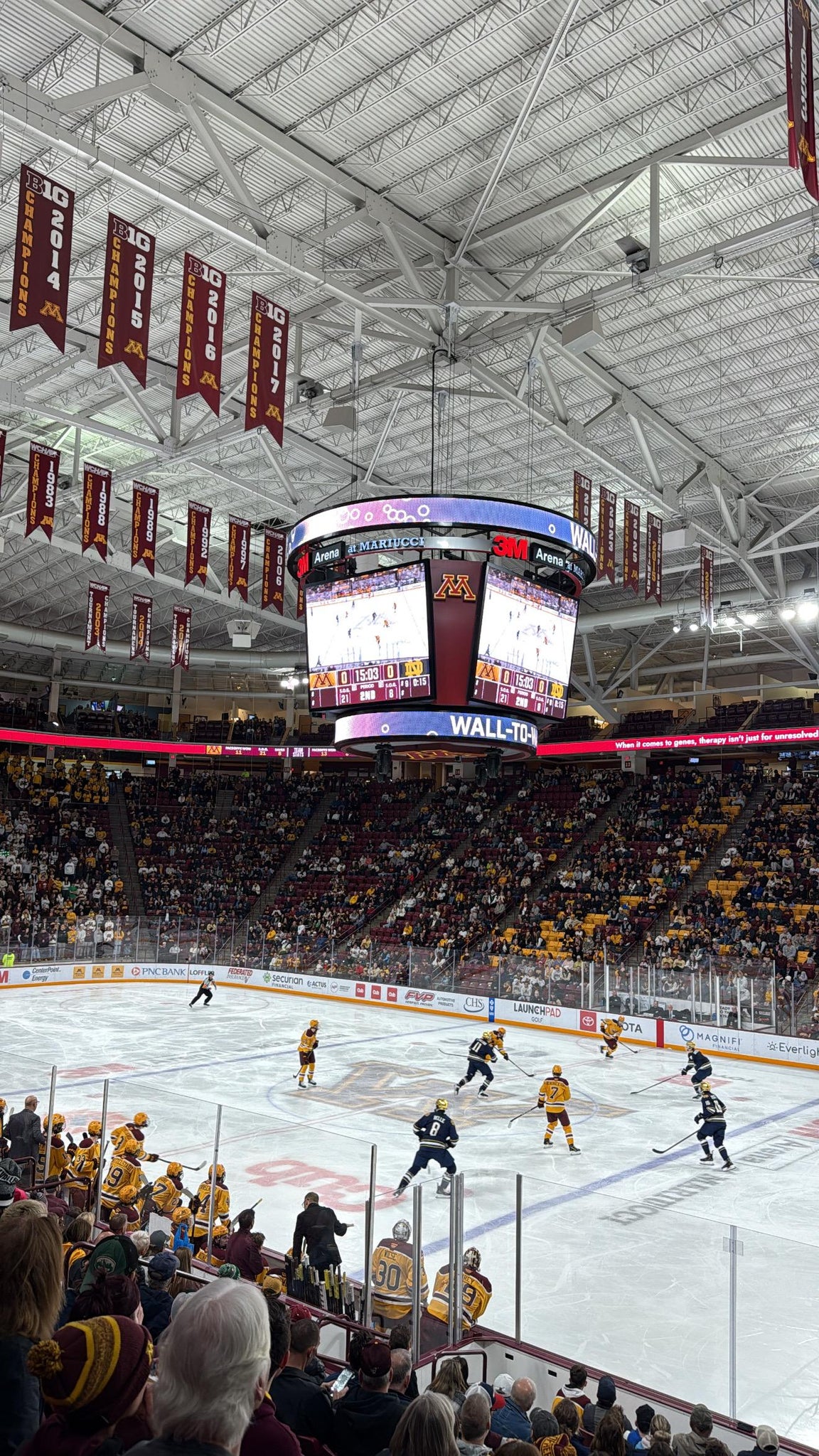 Real Fan View taken from Section 5 at 3M Arena at Mariucci by Rashed E