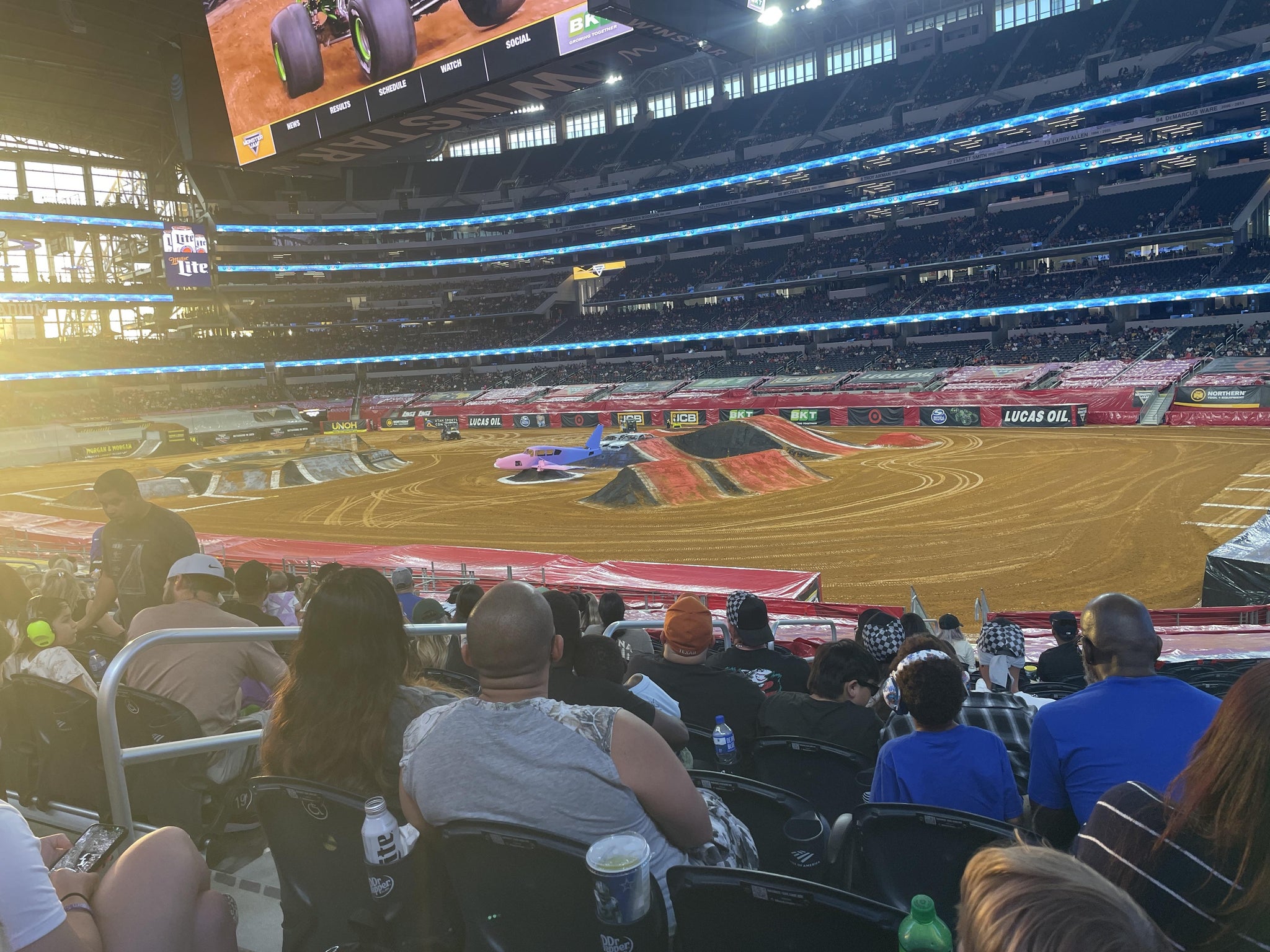 Real Fan View taken from Section 102 at AT&T Stadium by David L