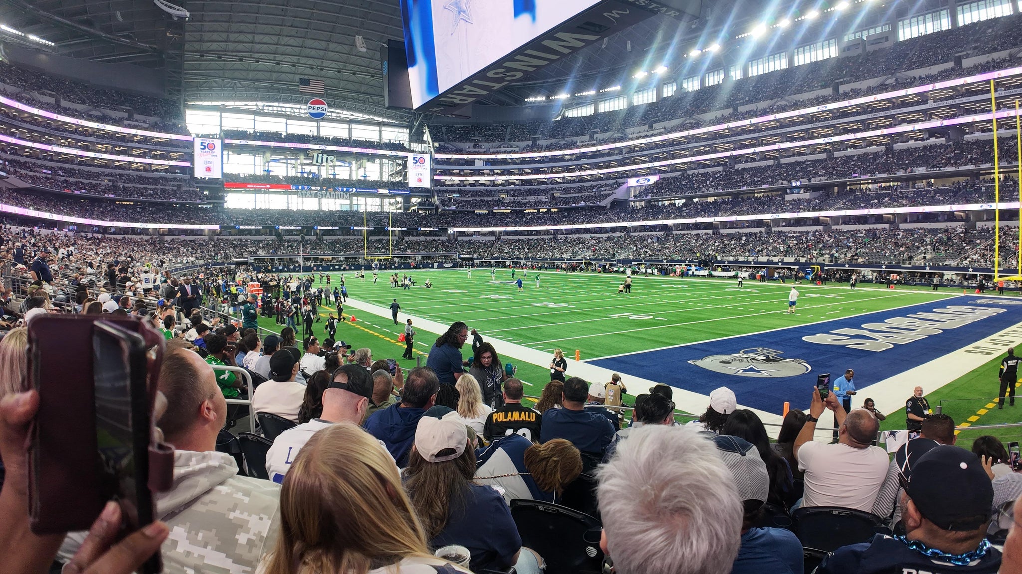 Real Fan View taken from Section 102 at AT&T Stadium by Anonymous User