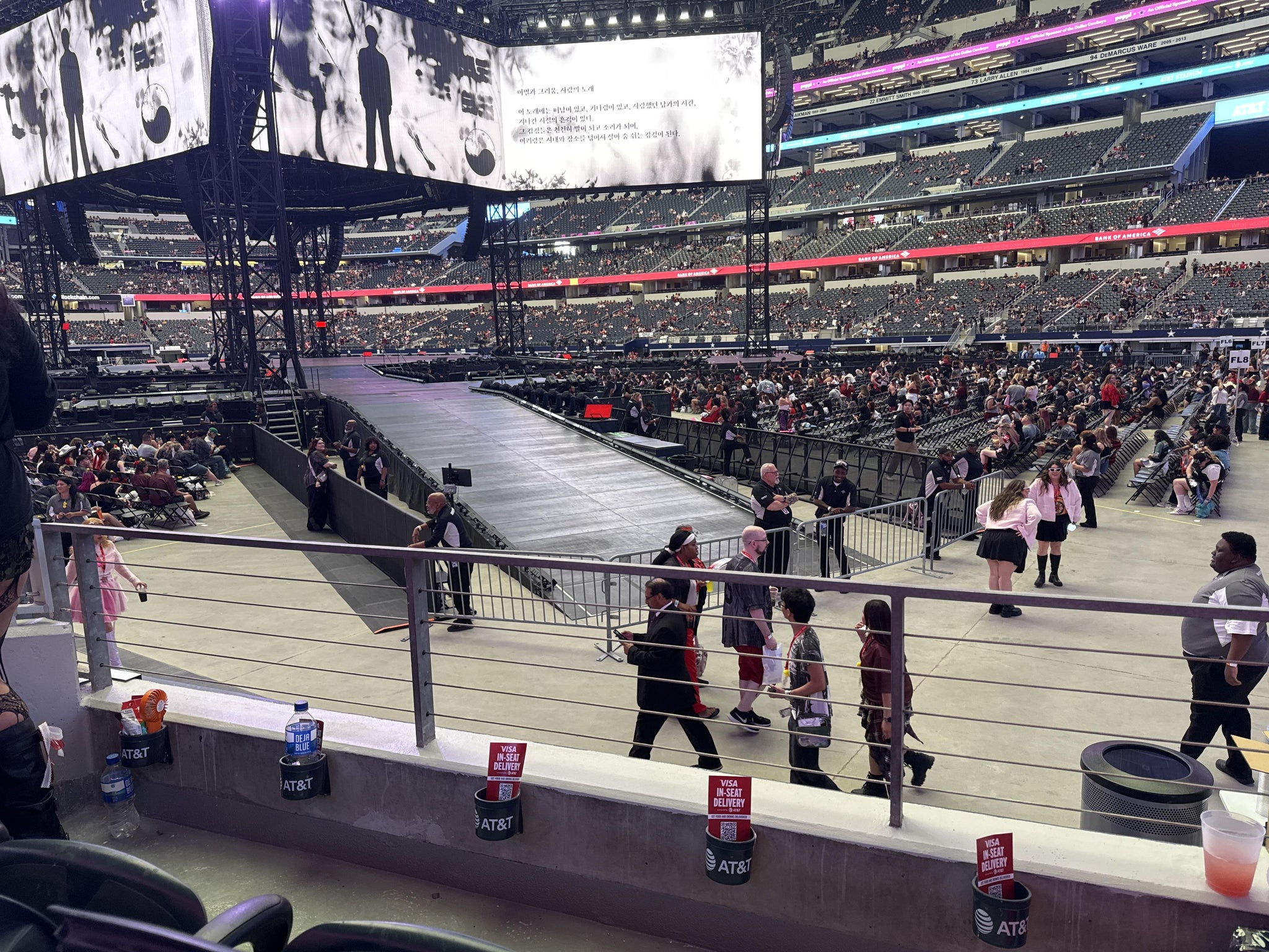 Real Fan View taken from Section 103 at AT&T Stadium by Julie I
