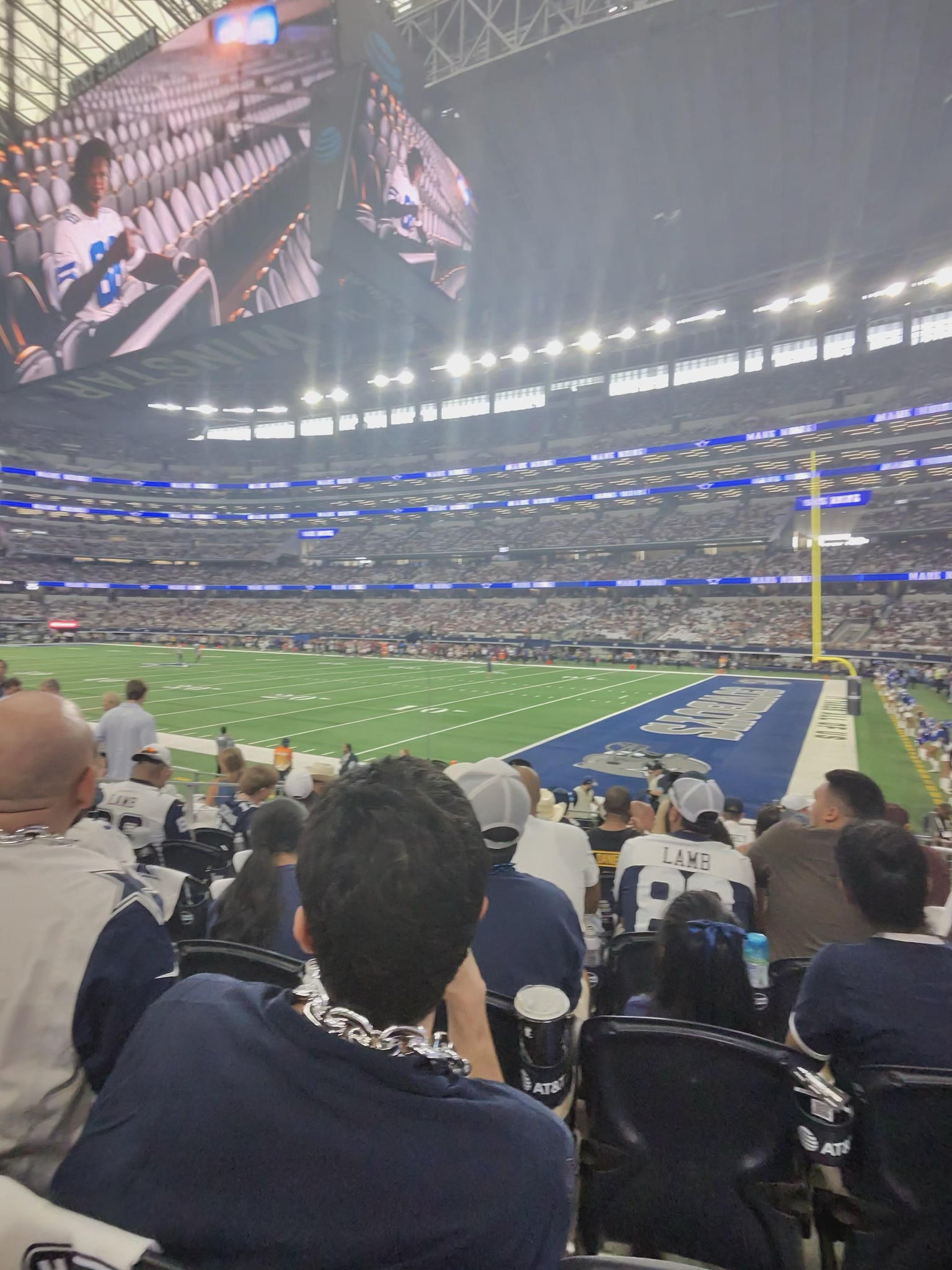 Real Fan View taken from Section 103 at AT&T Stadium by Nashonda C