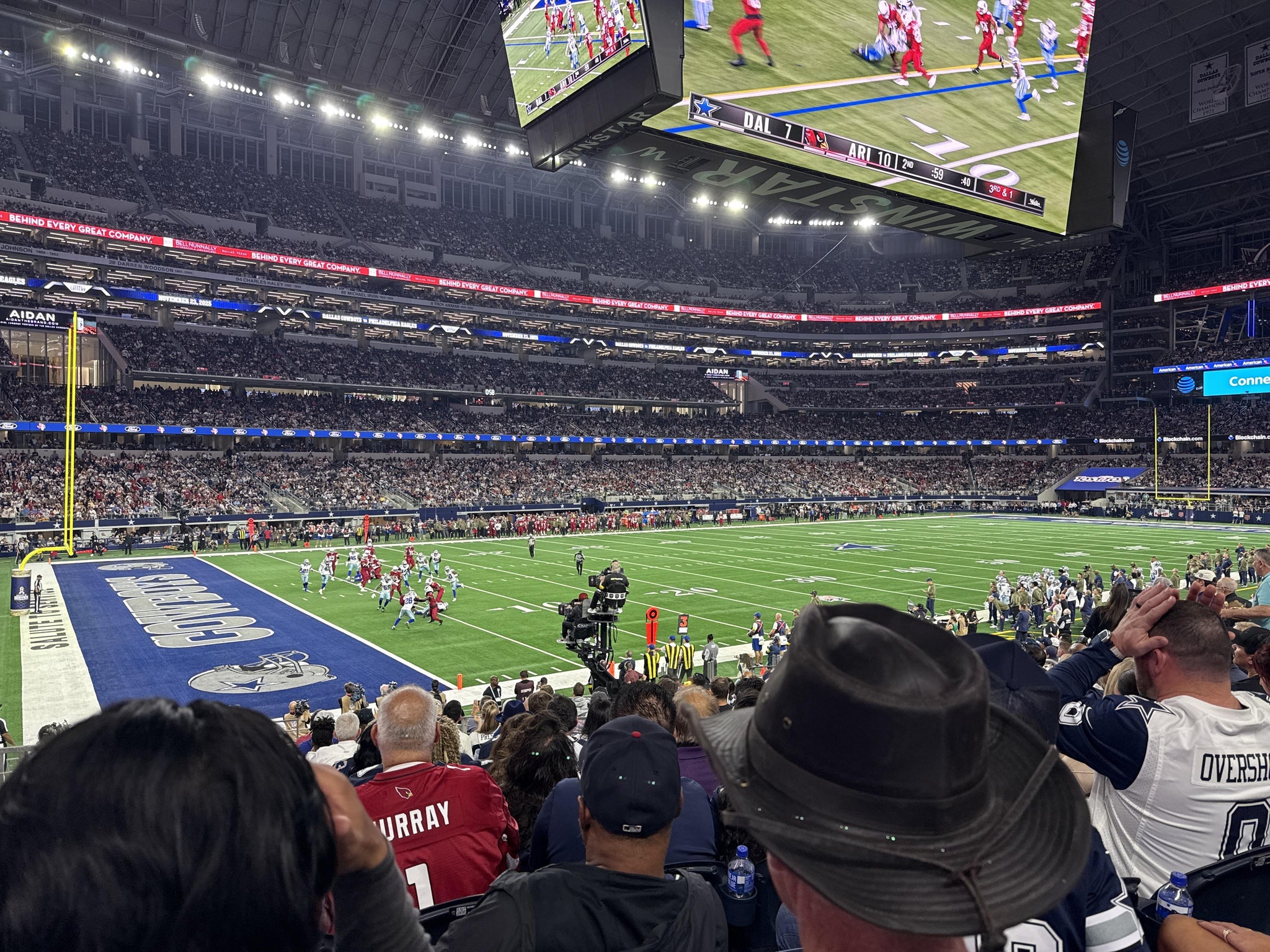 Real Fan View taken from Section 118 at AT&T Stadium by Belinda R