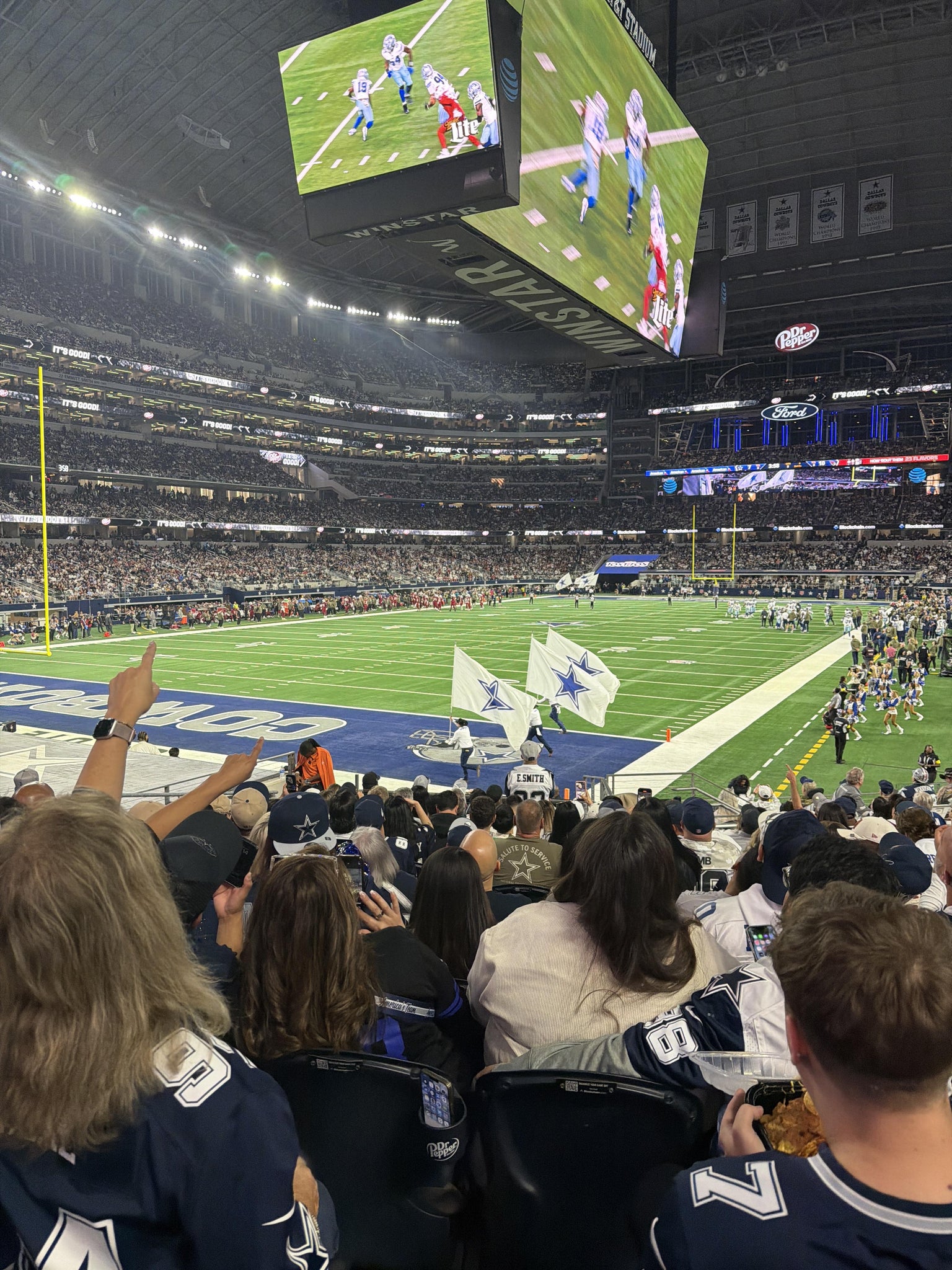 Real Fan View taken from Section 120 at AT&T Stadium by Ryan F