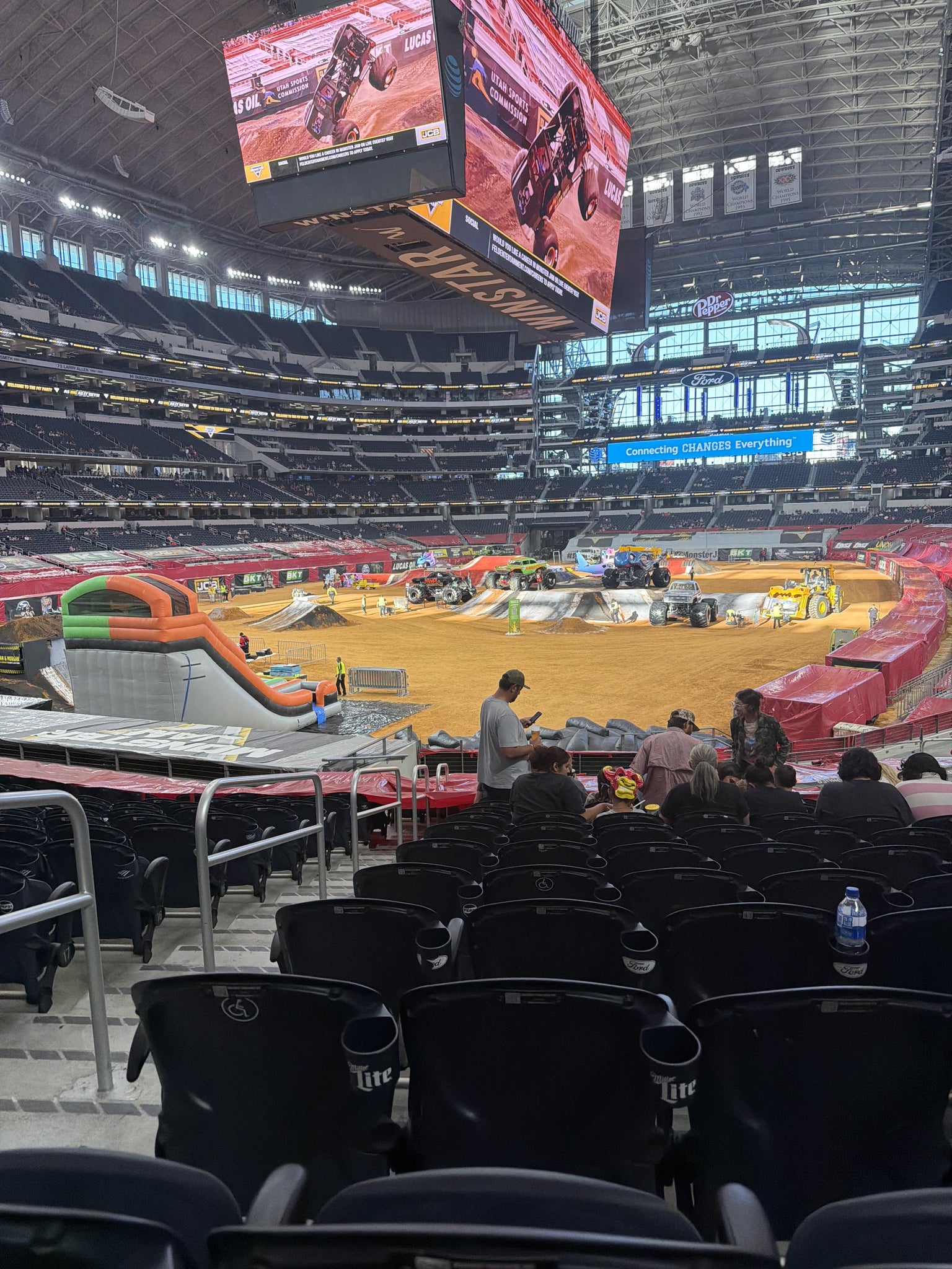 Real Fan View taken from Section 120 at AT&T Stadium by Viviana H