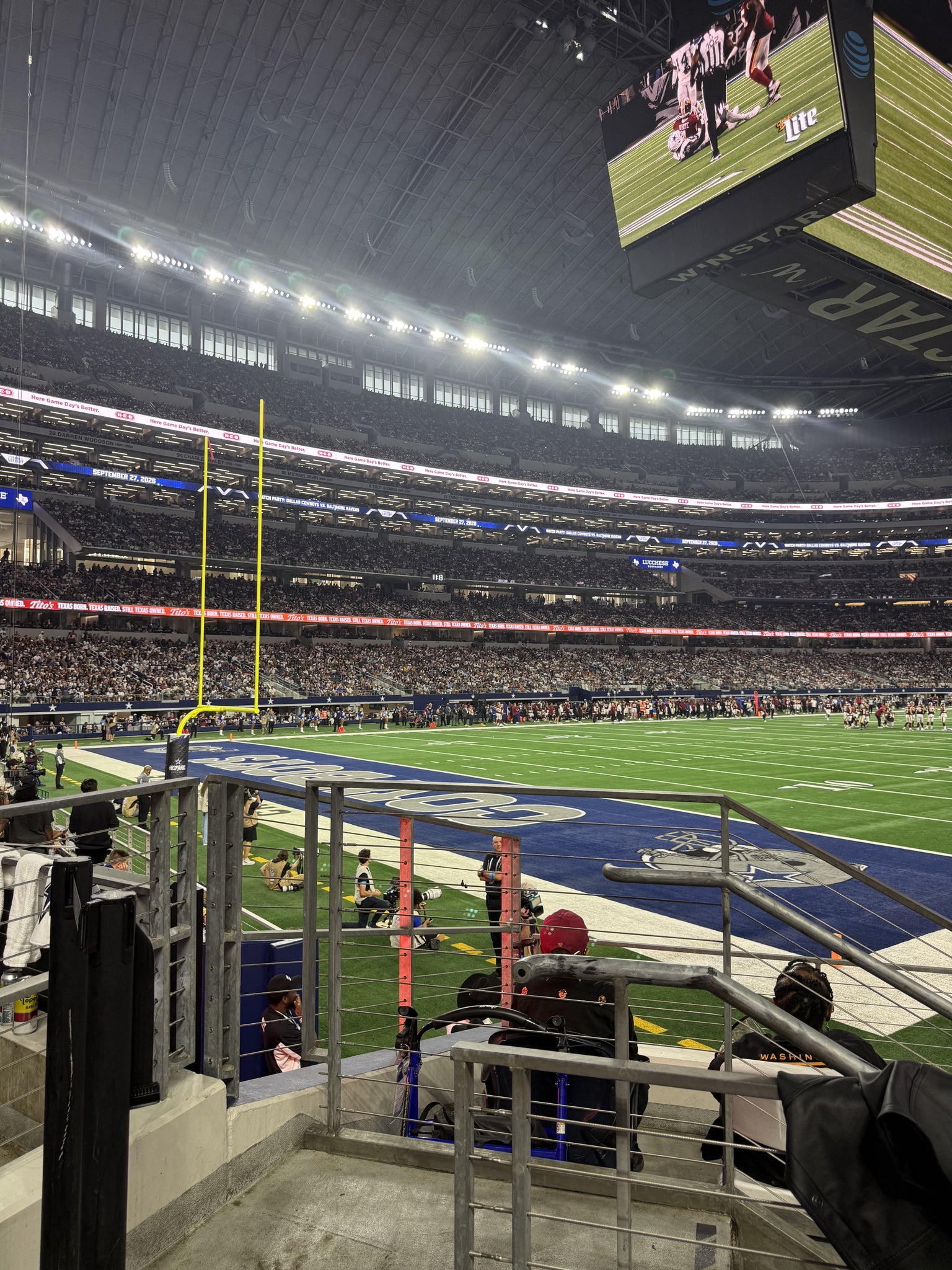 Real Fan View taken from Section 120 at AT&T Stadium by Marlene T