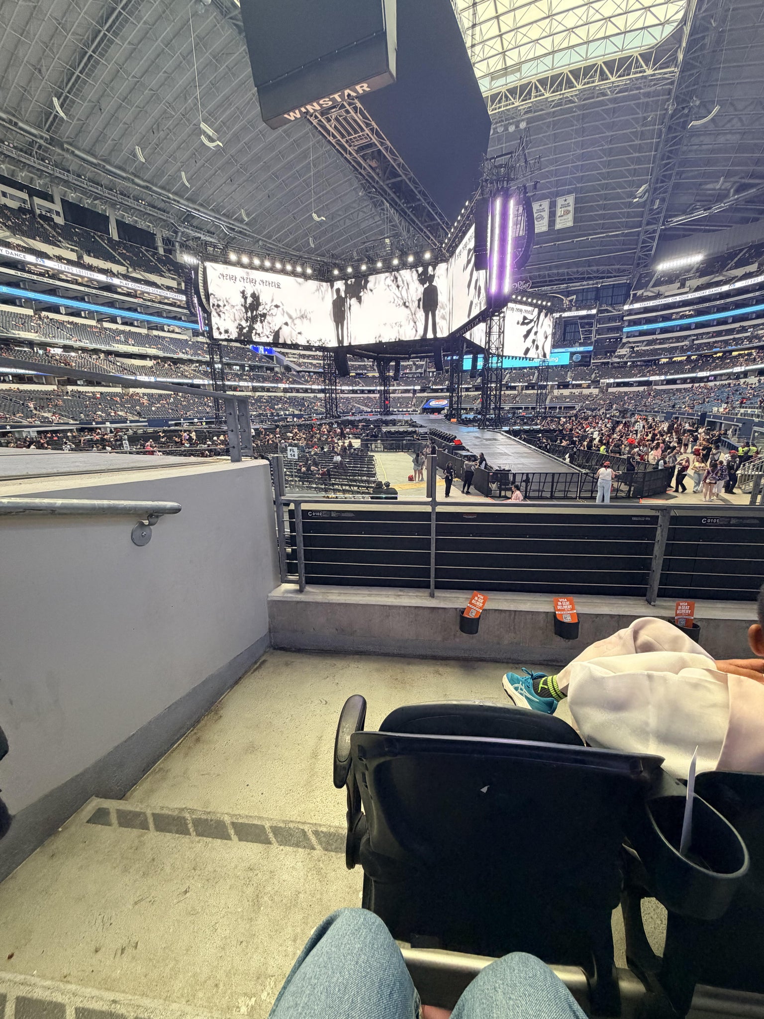Real Fan View taken from Section 120 at AT&T Stadium by Daniela M