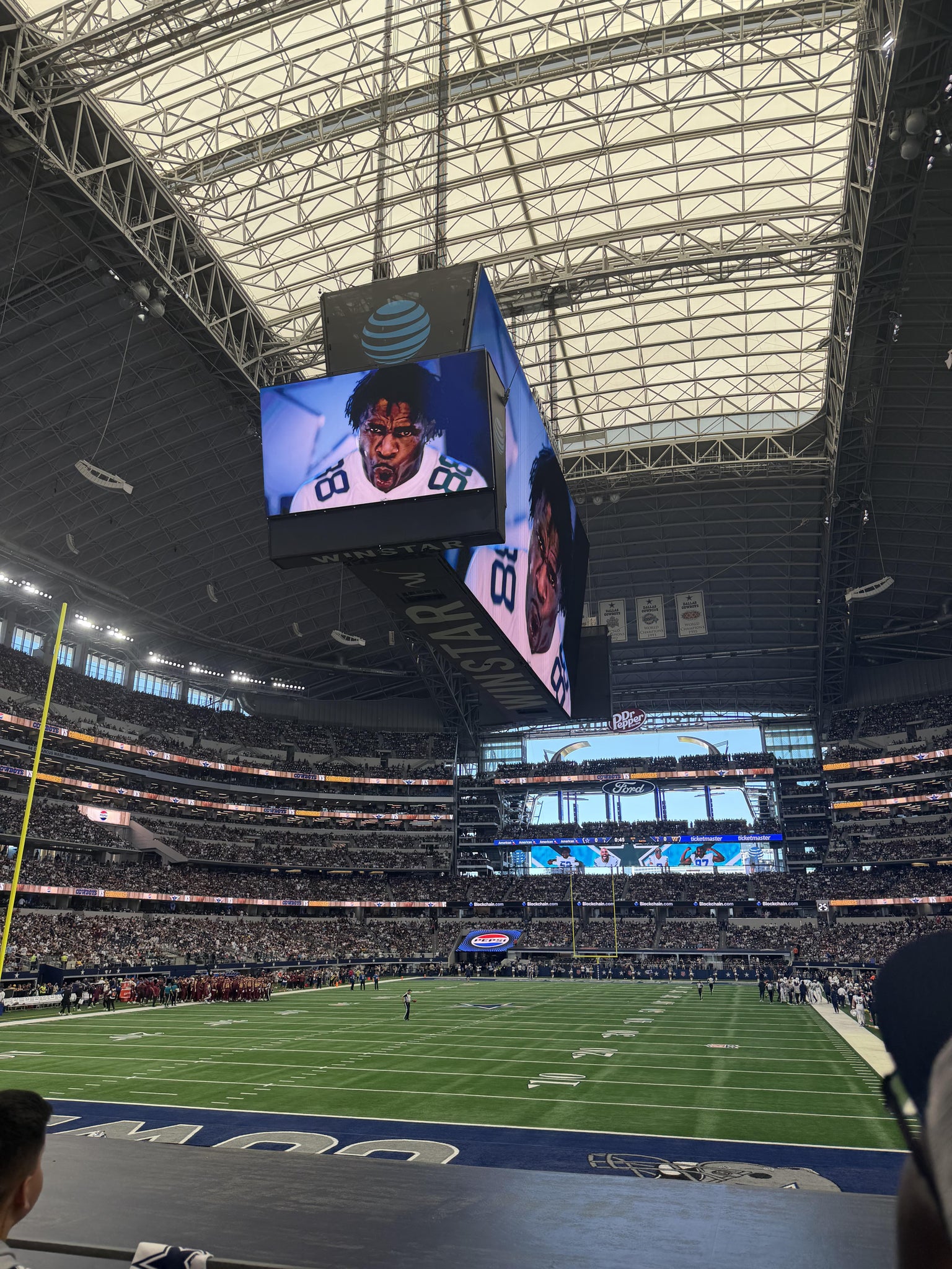 Real Fan View taken from Section 121 at AT&T Stadium by Ryan L